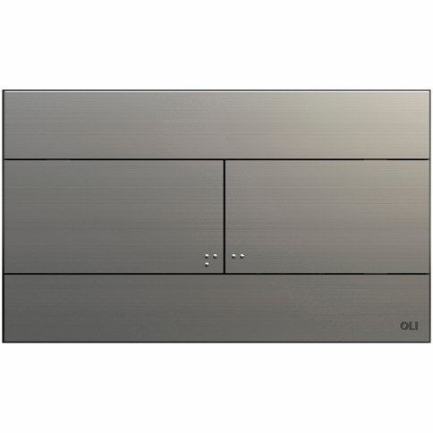 Placca per cassetta di scarico ad incasso slim inox oli74 satinata oli