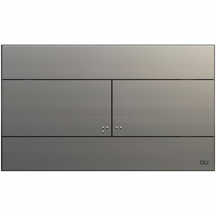 Placca per cassetta di scarico ad incasso slim inox oli74 satinata oli
