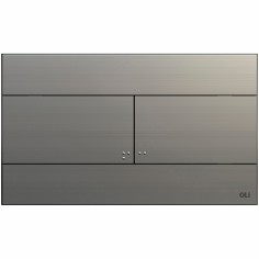 Placca per cassetta di scarico ad incasso slim inox oli74 satinata oli