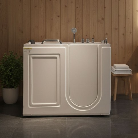 Vasca da bagno per anziani installazione a sinistra