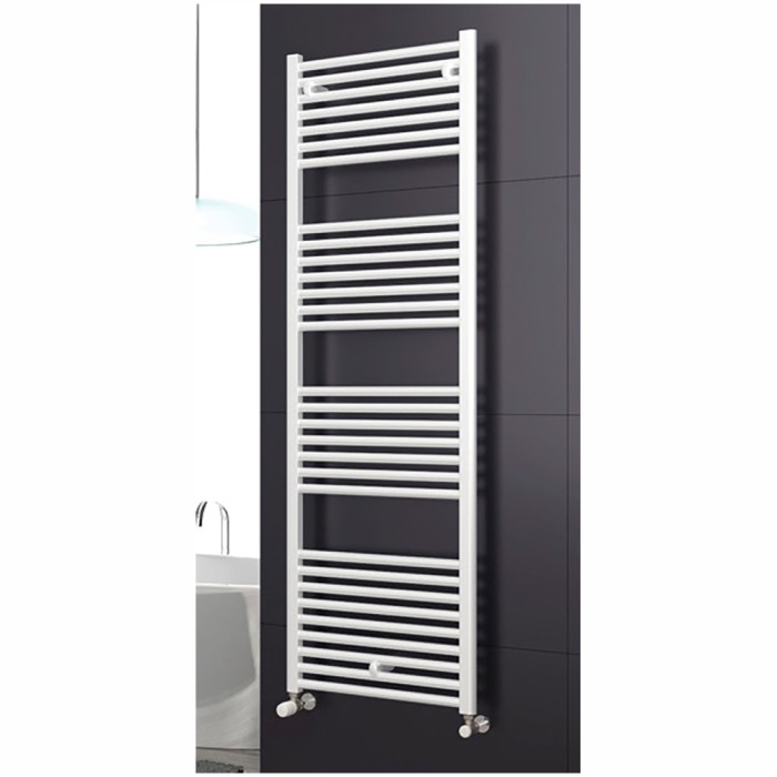 Termoarredo scaldasalviette a tubi orizzontali bianco 1385x500 interasse 450 lisa cordivari
