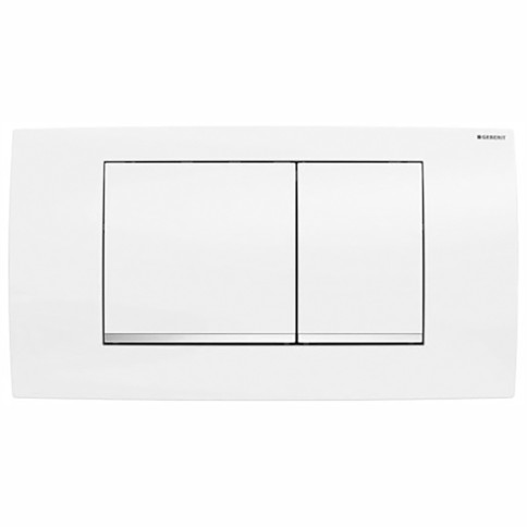 Placca di comando twinline twico bianca 115.899.kj.1 geberit
