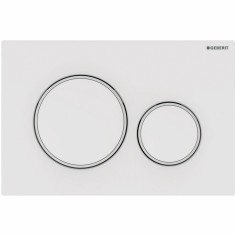 Placca di comando sigma20 geberit bianco opaco/bianco/bianco opaco