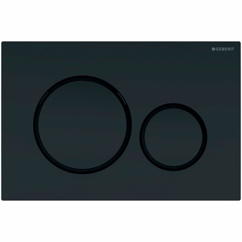 Placca di comando sigma20 geberit nero opaco/nero/nero opaco