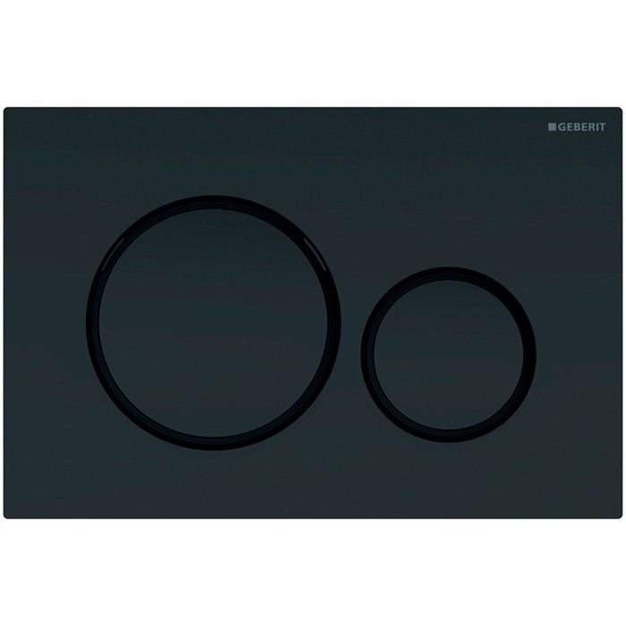 Placca di comando sigma20 geberit nero opaco/nero/nero opaco