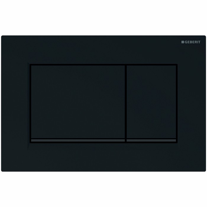 Placca per cassetta di scarico ad incasso sigma sigma30 nera/nera opaca/nera geberit