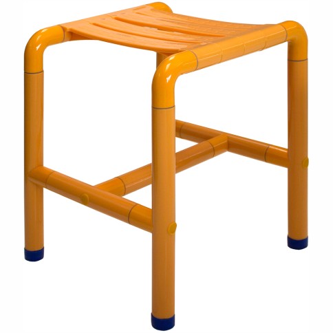 Sgabello seggiolino da bagno giallo