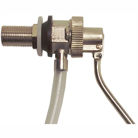 Galleggiante silenzioso cromato 3/8  per cassette tago
