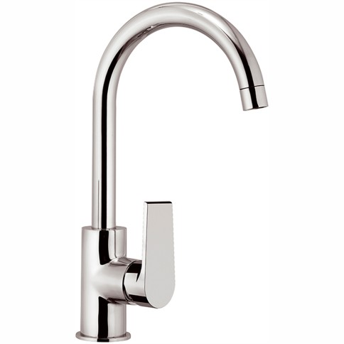 Miscelatore lavello monoforo bocca alta leva laterale linea artic